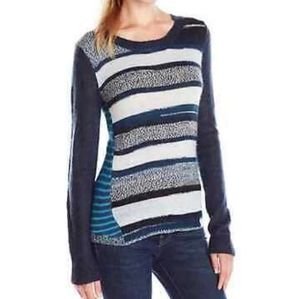 NWT Prana Blue Striped Wool Blend Seffi Sweater
